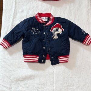 Baby GAP Navy & Red Paddington Bear Collection Varsity style Jacket